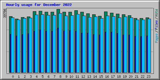 Hourly usage for December 2022