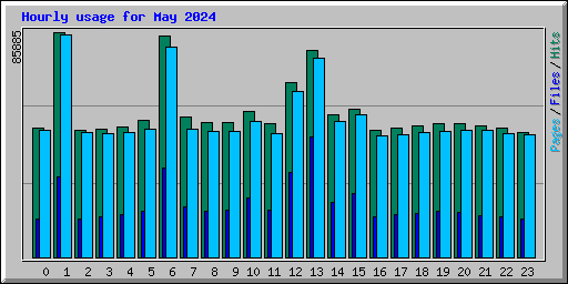 Hourly usage for May 2024