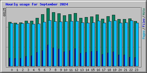 Hourly usage for September 2024